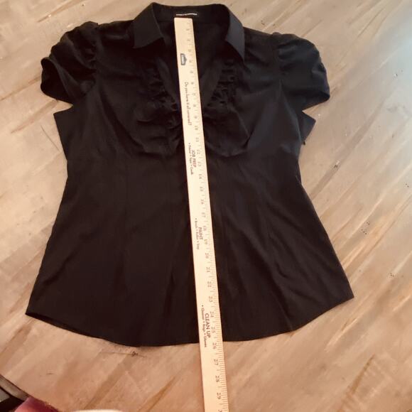 Express Design Studio Blouse Womens XL y2k Babydoll Ruffle Whimsigoth Goth Fairy - Picture 12 of 12